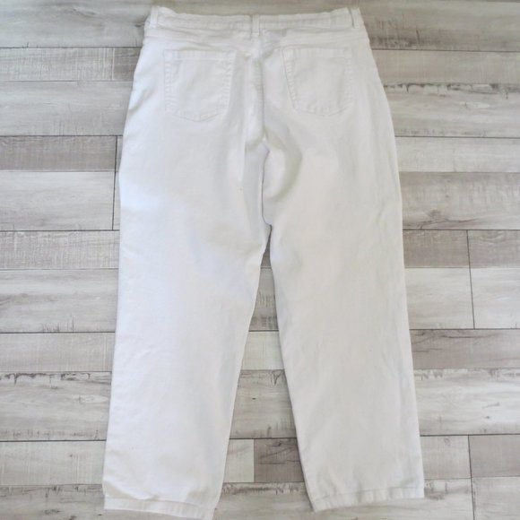 Gloria Vanderbilt Straight Leg White Jeans Size 18 - Picture 5 of 5